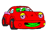 Disegno Herbie  pitturato su cars :-)