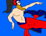 Disegno Poseidone pitturato su francesco.schettino