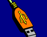 Disegno USB pitturato su riki