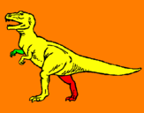 Disegno Tyrannosaurus Rex  pitturato su mm