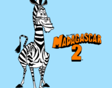Disegno Madagascar 2 Marty pitturato su luketto2000