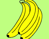 Disegno Banane  pitturato su deiv