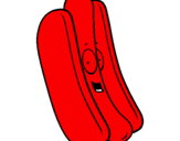 Disegno Hot dog pitturato su giuseppe