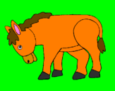Disegno Pony  pitturato su giuseppe
