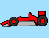 Disegno Formula 1 pitturato su mattia