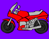 Disegno Motocicletta  pitturato su ale roncoroni