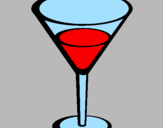 Disegno Cocktail pitturato su ANNA RIGAMONTI