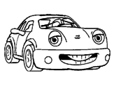 Disegno Herbie  pitturato su automobile