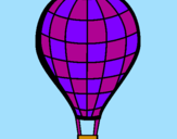 Disegno Pallone aerostatico pitturato su asia
