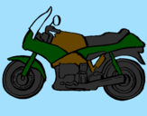 Disegno Motocicletta  pitturato su Miky_Palermo