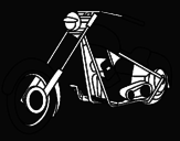 Disegno Motocicletta pitturato su mattia