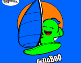 Disegno BellaBoo pitturato su marina