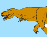 Disegno Tyrannosaurus Rex  pitturato su Francesco pascale