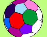 Disegno Pallone da calcio II pitturato su SOFIA STELLA