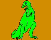 Disegno Tyrannosaurus Rex pitturato su alice10