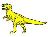 Disegno Tyrannosaurus Rex  pitturato su Mirko.G