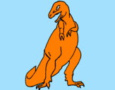 Disegno Tyrannosaurus Rex pitturato su Mirko.G