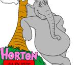 Disegno Horton pitturato su benedetta derosa