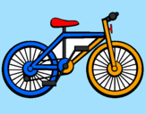 Disegno Bicicletta pitturato su cinciuncian3gatieunfaian