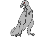 Disegno Tyrannosaurus Rex pitturato su ilaria