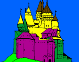 Disegno Castello medievale  pitturato su Alessia