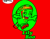 Disegno LilyBoo pitturato su veronica