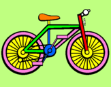 Disegno Bicicletta pitturato su ALESSANDRO