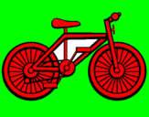 Disegno Bicicletta pitturato su domenico
