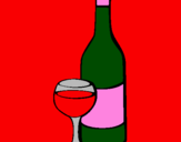 Disegno Vino pitturato su lorenzix