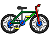 Disegno Bicicletta pitturato su TIZIANO ROMA