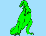 Disegno Tyrannosaurus Rex pitturato su Beatrice