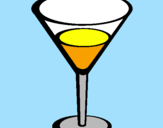 Disegno Cocktail pitturato su roby