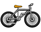 Disegno Bicicletta pitturato su carlo