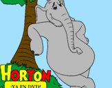 Disegno Horton pitturato su riccardo