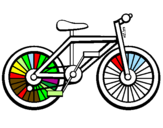 Disegno Bicicletta pitturato su CRISTIAN