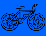 Disegno Bicicletta pitturato su antonio bl