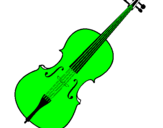 Disegno Violino pitturato su hilary2007