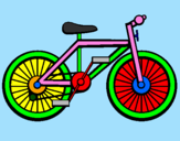 Disegno Bicicletta pitturato su Andrea da Milano