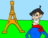 Disegno Francia pitturato su      antonella xsofia <6