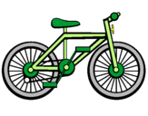 Disegno Bicicletta pitturato su acolore.com