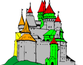 Disegno Castello medievale  pitturato su lorenzop