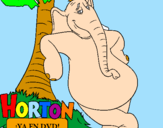Disegno Horton pitturato su diego
