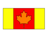 Disegno Canada pitturato su domenico