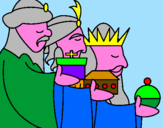 Disegno I Re Magi 3 pitturato su alessia di castro