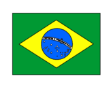 Disegno Brasile pitturato su Marco