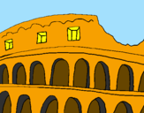 Disegno Colosseo pitturato su luigi  d