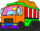 Disegno Camion da carico  pitturato su giuseppe  