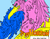 Disegno Horton - Vlad pitturato su fabio
