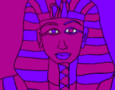 Disegno Tutankamon pitturato su pingu