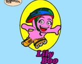 Disegno LilyBoo pitturato su chiara e davide